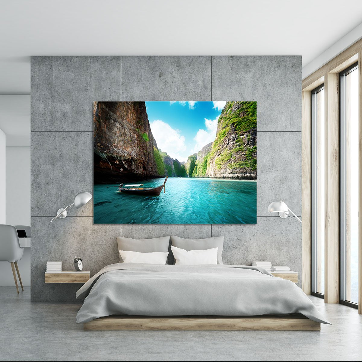 bay at Phi phi island in Thailand Canvas Print or Poster