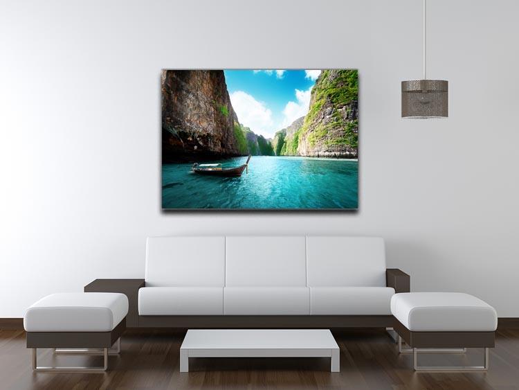 bay at Phi phi island in Thailand Canvas Print or Poster - Canvas Art Rocks - 4