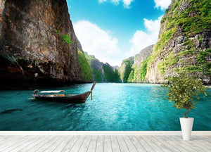 bay at Phi phi island in Thailand Wall Mural Wallpaper - Canvas Art Rocks - 4