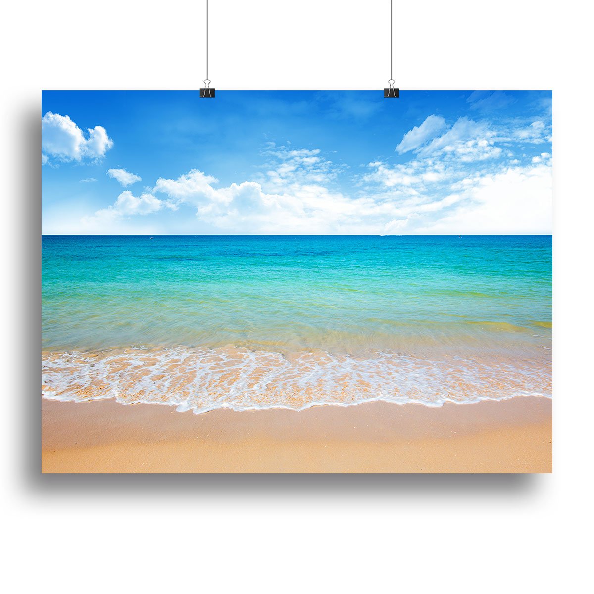 beach and tropical sea Canvas Print or Poster