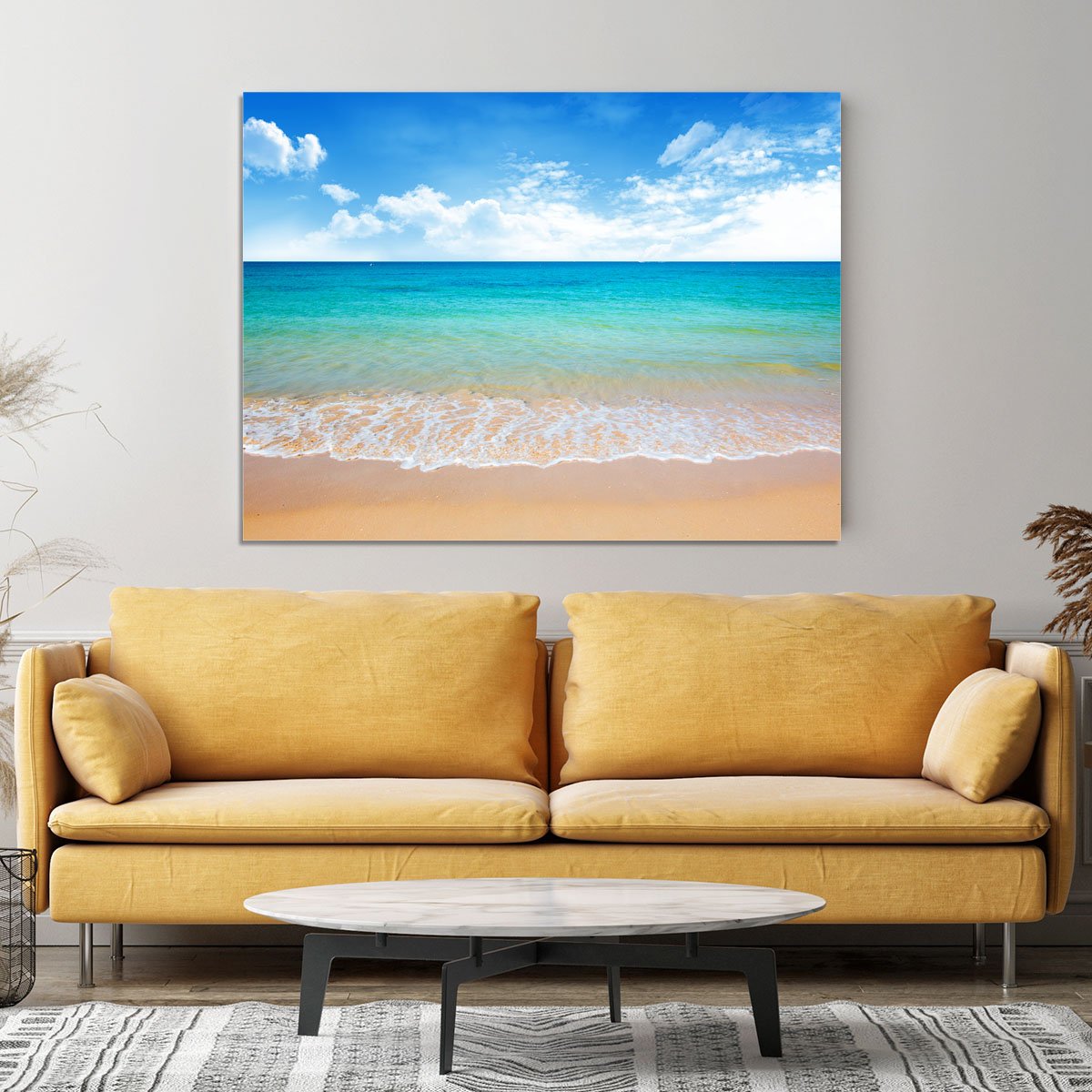 beach and tropical sea Canvas Print or Poster