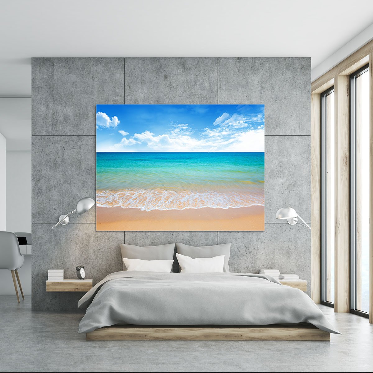 beach and tropical sea Canvas Print or Poster