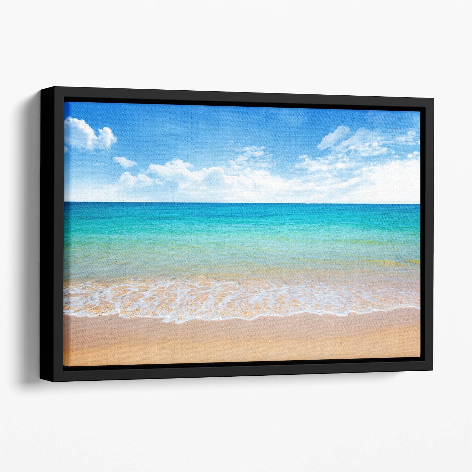 beach and tropical sea Floating Framed Canvas