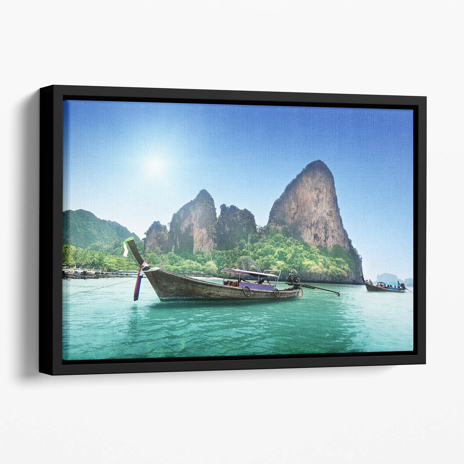 beach in Krabi Thailand Floating Framed Canvas