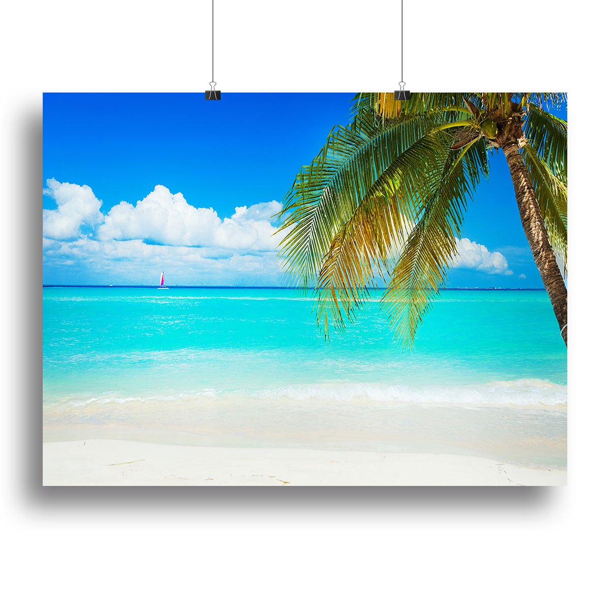 clear blue sea Beach Canvas Print or Poster