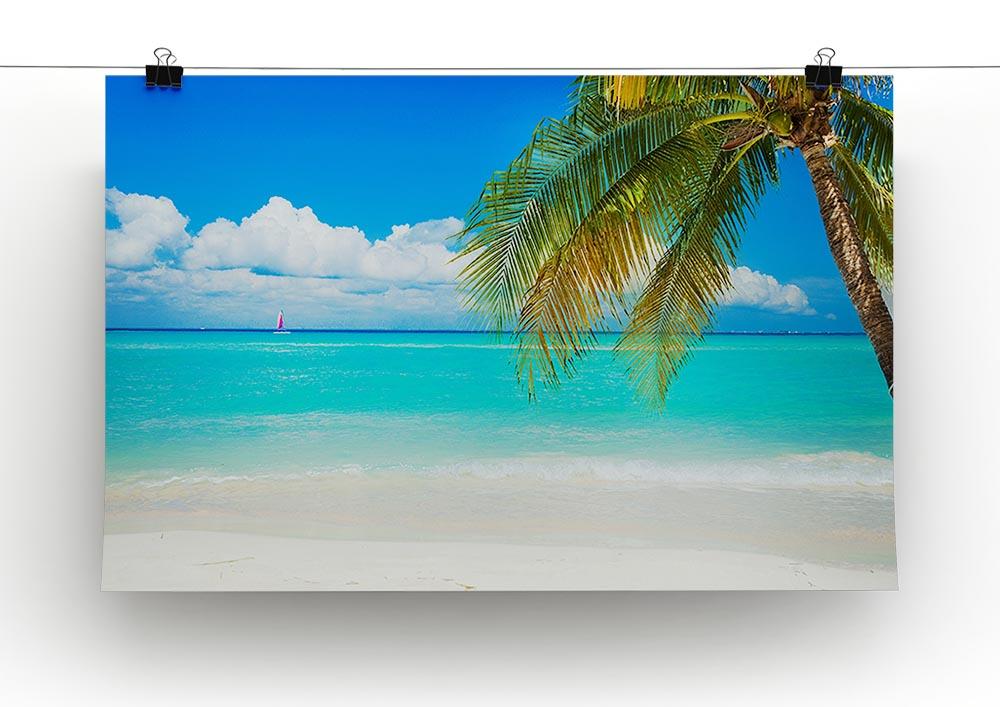 clear blue sea Beach Canvas Print or Poster - Canvas Art Rocks - 2