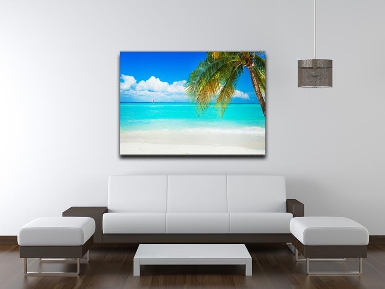 clear blue sea Beach Canvas Print or Poster - Canvas Art Rocks - 4