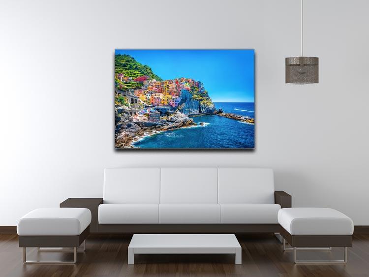 colorful cityscape on the mountains Canvas Print or Poster - Canvas Art Rocks - 4