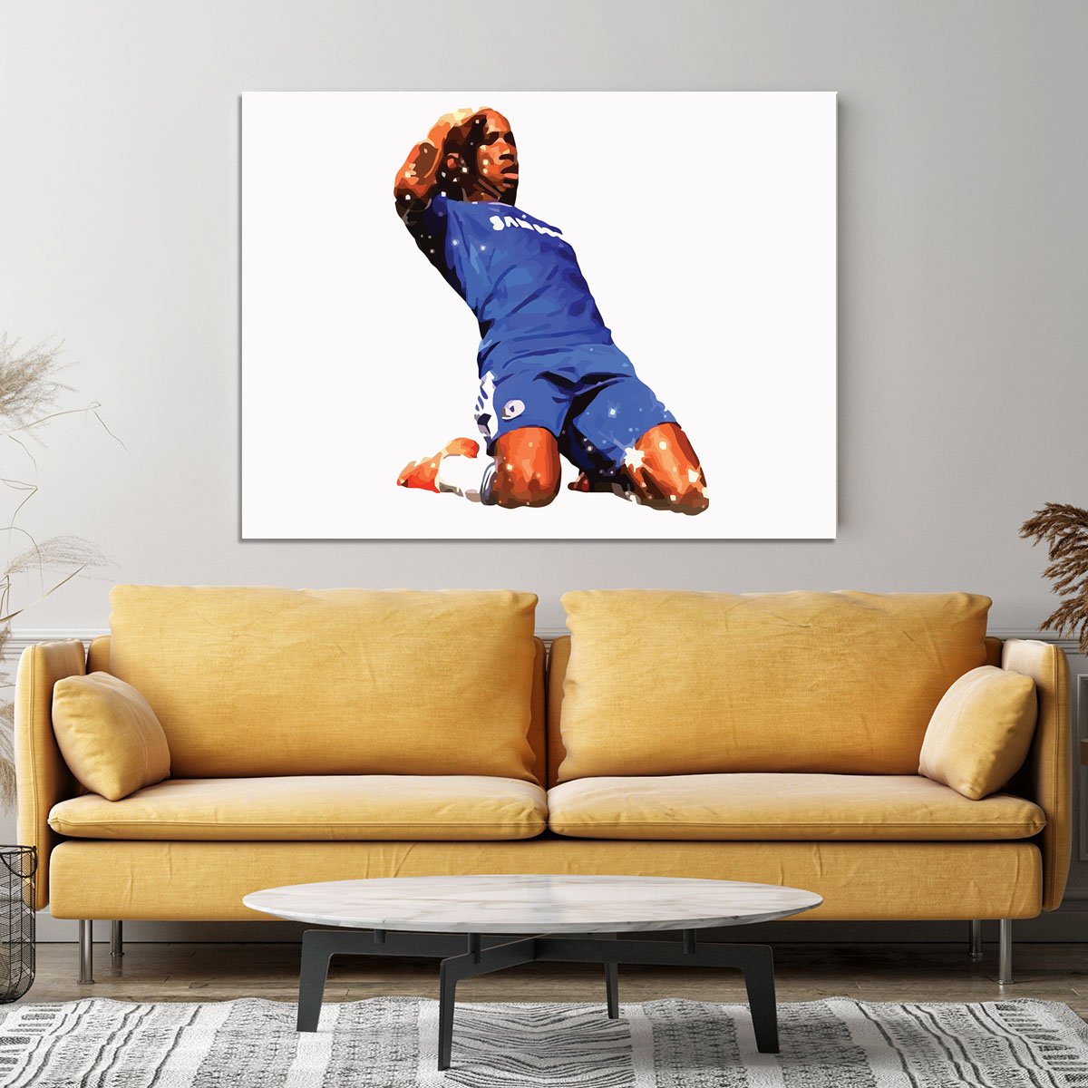 Didier Drogba Goalscorer Canvas Print or Poster