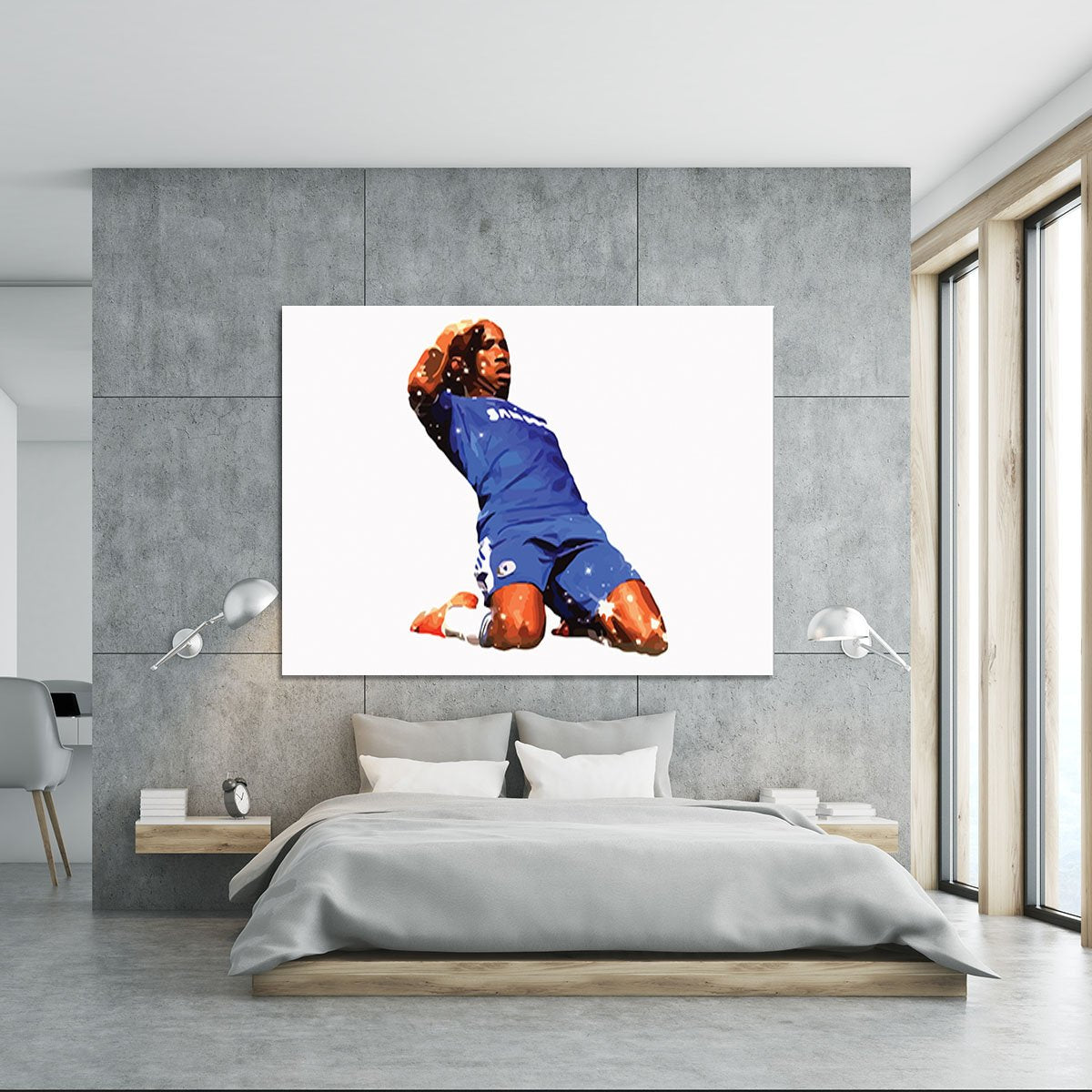 Didier Drogba Goalscorer Canvas Print or Poster
