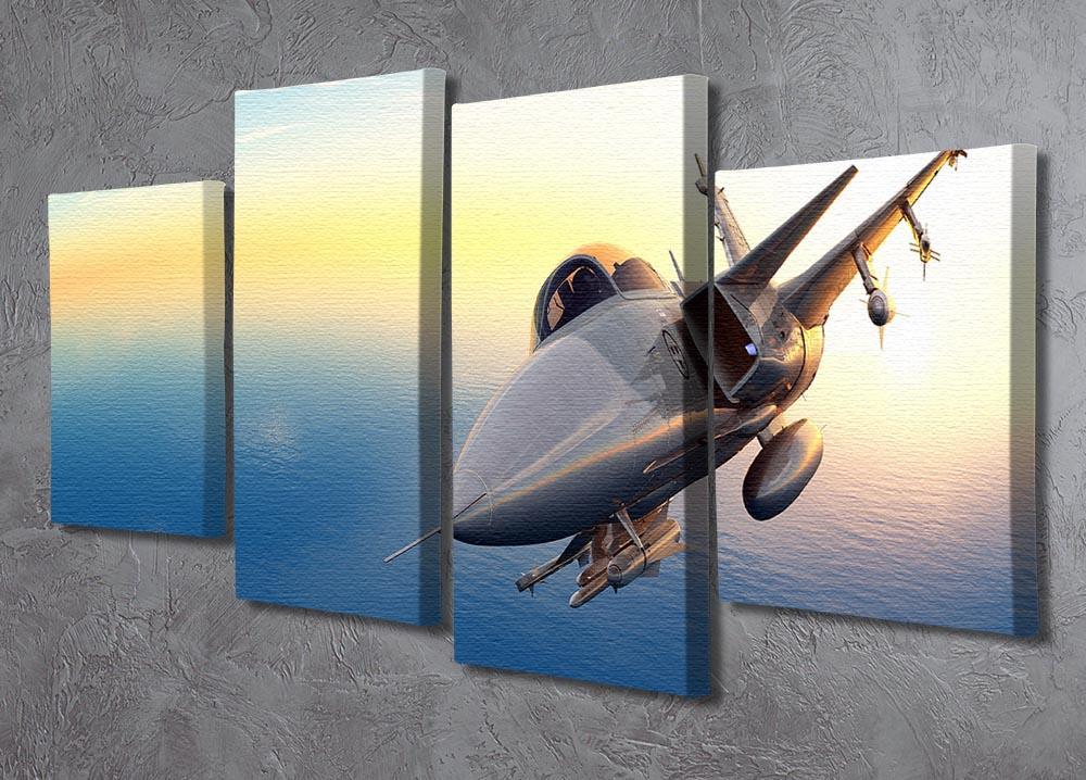 fighter 2 4 Split Panel Canvas  - Canvas Art Rocks - 2