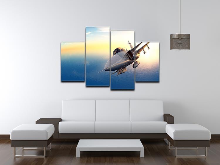 fighter 2 4 Split Panel Canvas  - Canvas Art Rocks - 3