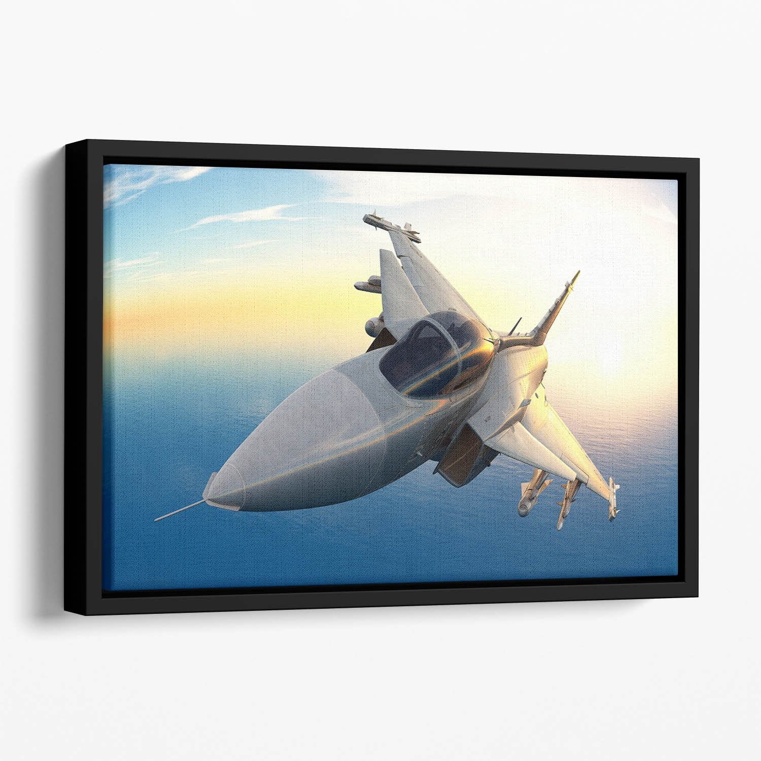 fighter Floating Framed Canvas