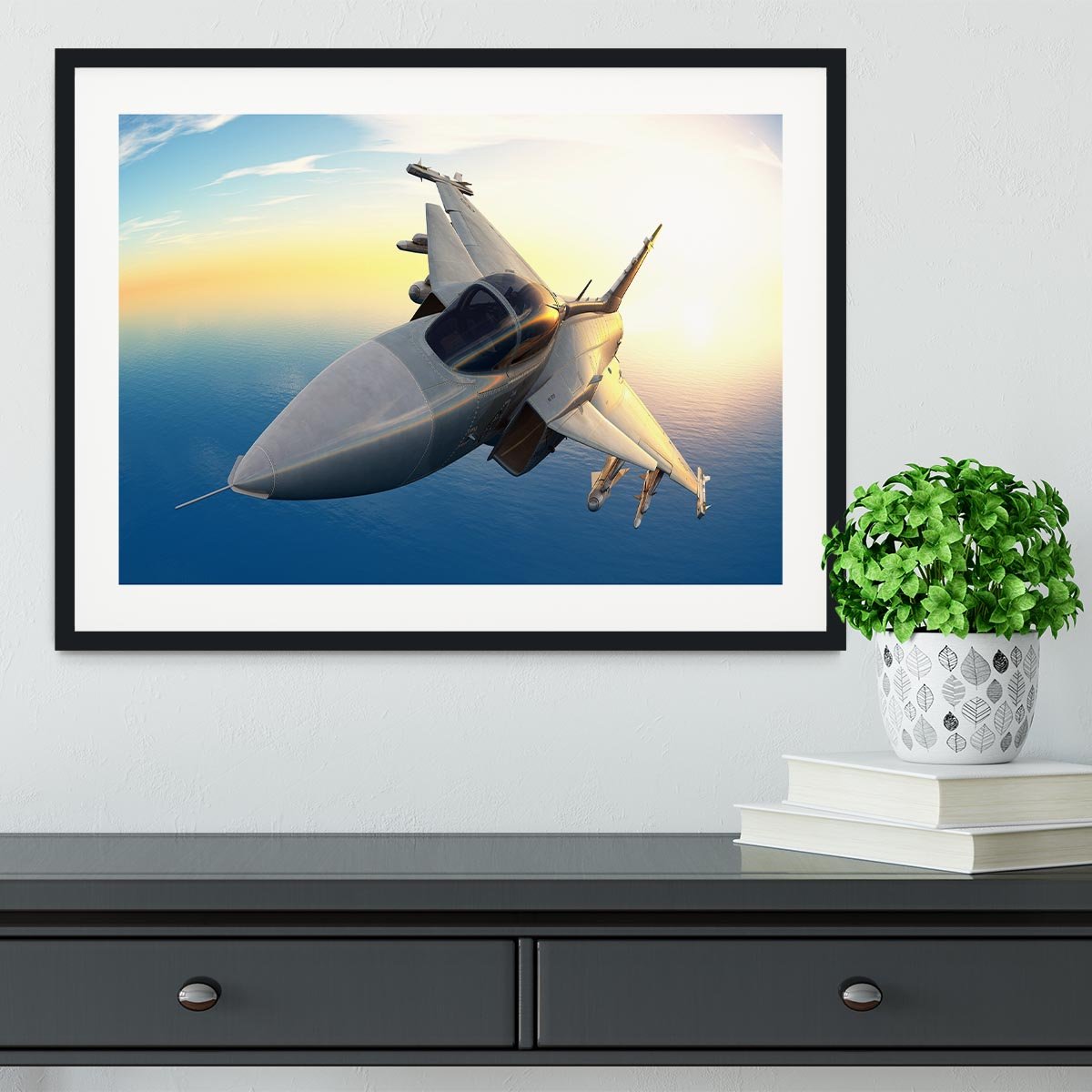 fighter Framed Print - Canvas Art Rocks - 1