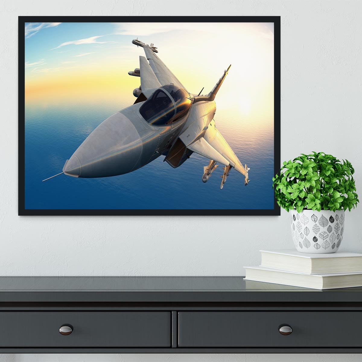 fighter Framed Print - Canvas Art Rocks - 2