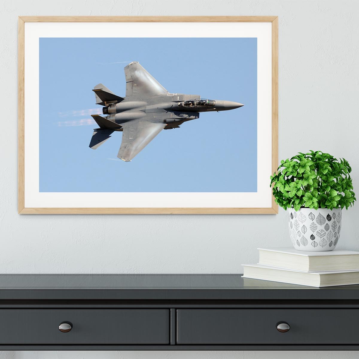 jet at high speed Framed Print - Canvas Art Rocks - 3