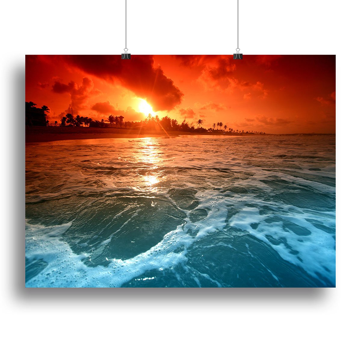 landscape ocean sunrice Canvas Print or Poster