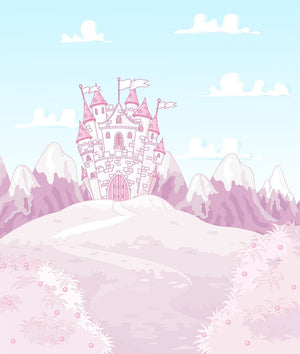 magic princess castle Wall Mural Wallpaper - Canvas Art Rocks - 1