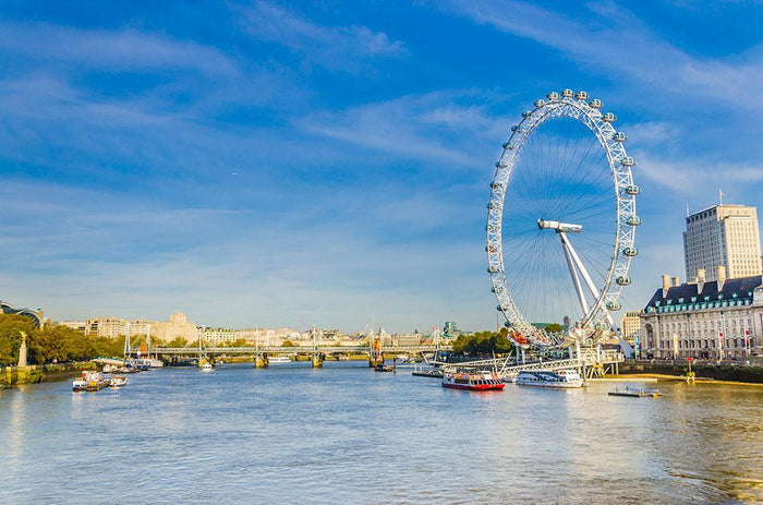 morning with London eye millennium wheel Wall Mural Wallpaper