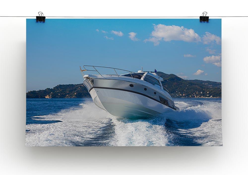 motor boat yachts Italy Canvas Print or Poster - Canvas Art Rocks - 2