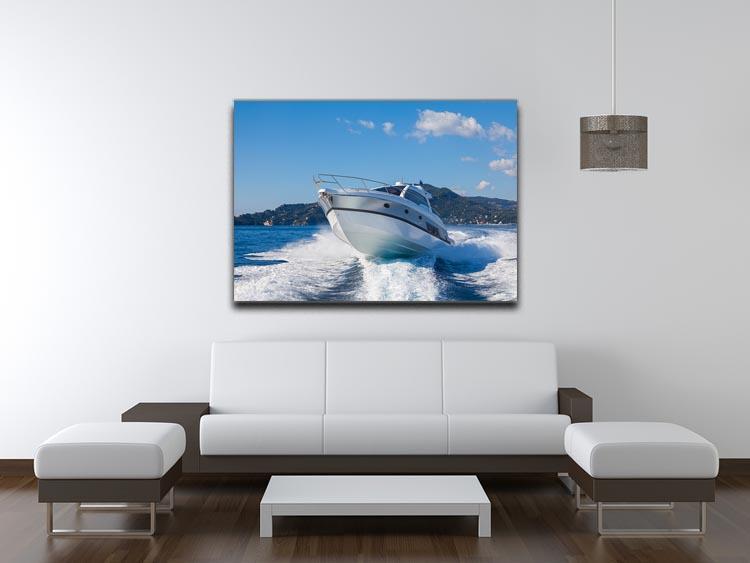 motor boat yachts Italy Canvas Print or Poster - Canvas Art Rocks - 4