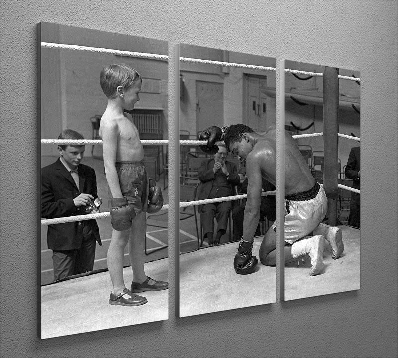 muhammad ali 2 3 Split Panel Canvas Print - Canvas Art Rocks - 2