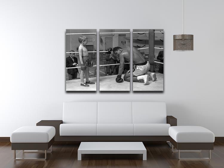 muhammad ali 2 3 Split Panel Canvas Print - Canvas Art Rocks - 3