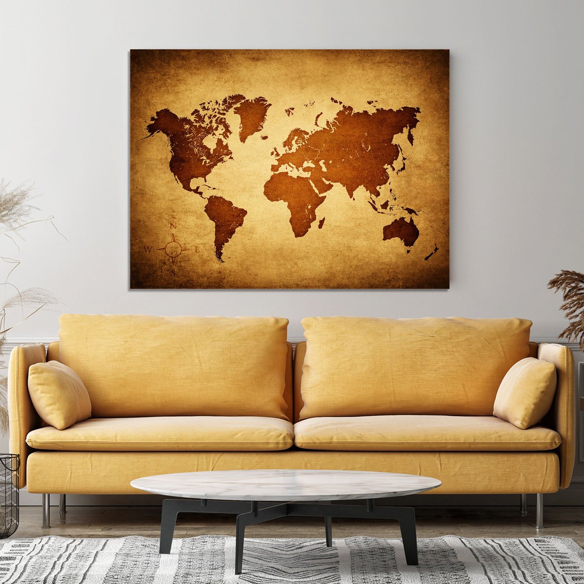 old map of the world Canvas Print or Poster