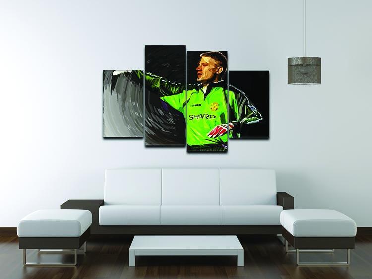 peter schmeichel man utd 4 Split Panel Canvas - Canvas Art Rocks - 3