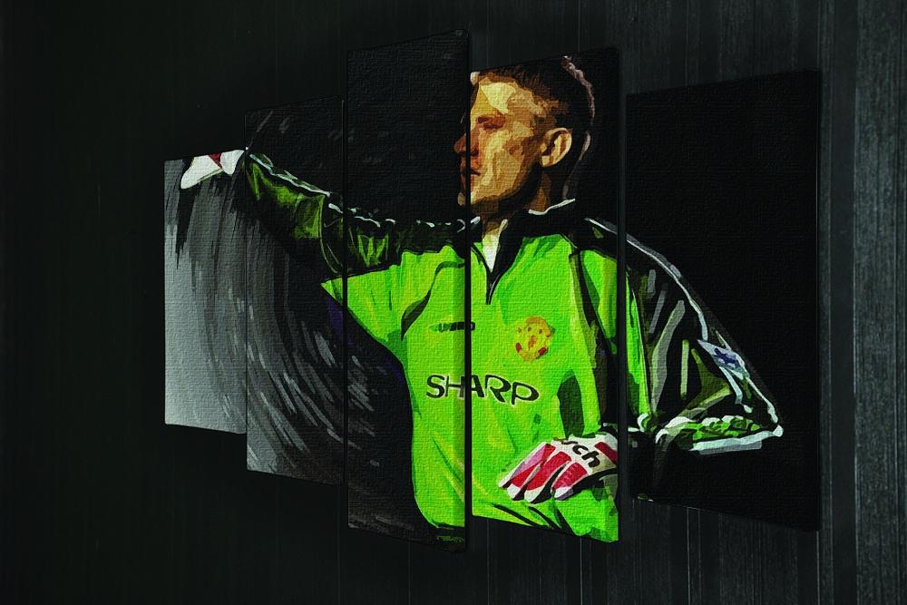 peter schmeichel man utd 5 Split Panel Canvas - Canvas Art Rocks - 2