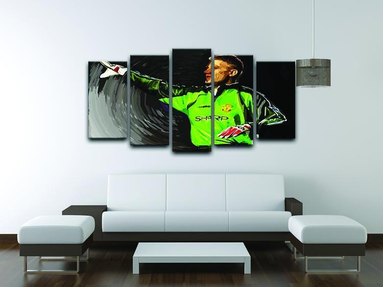 peter schmeichel man utd 5 Split Panel Canvas - Canvas Art Rocks - 3