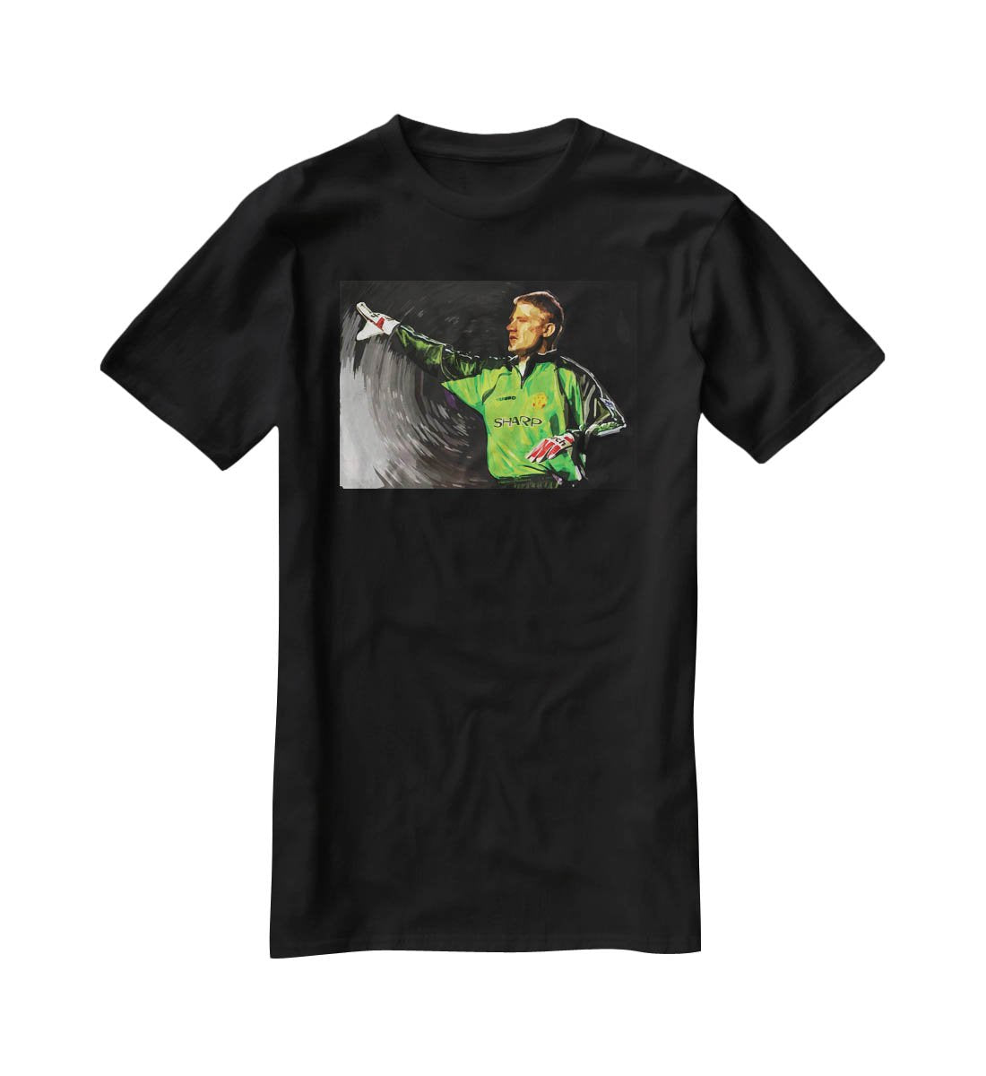 peter schmeichel man utd T-Shirt - Canvas Art Rocks - 1