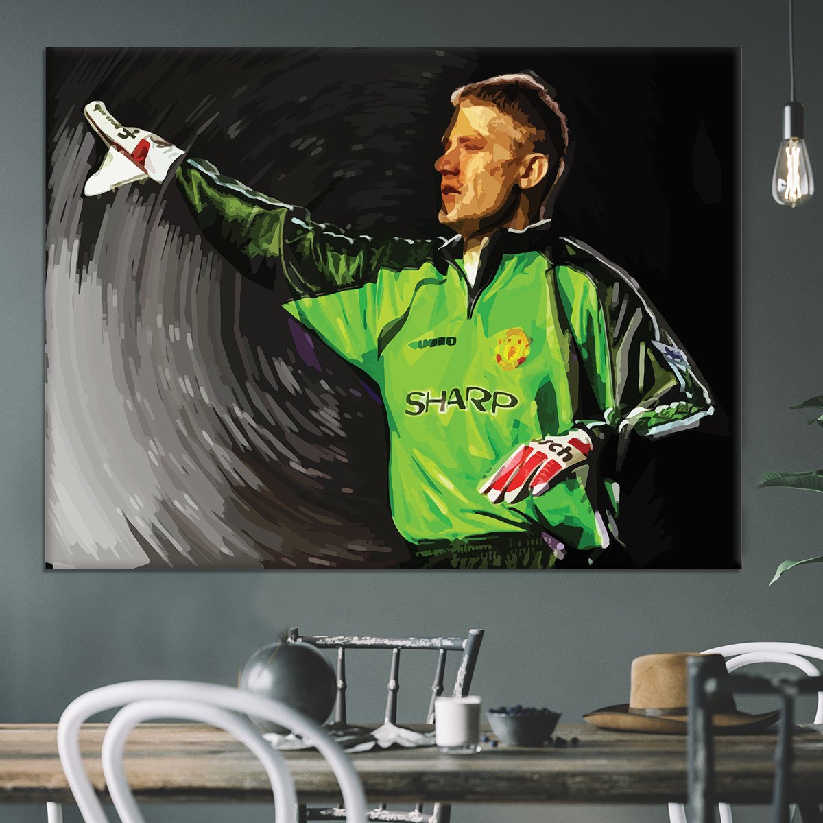 peter schmeichel man utd Canvas Print or Poster