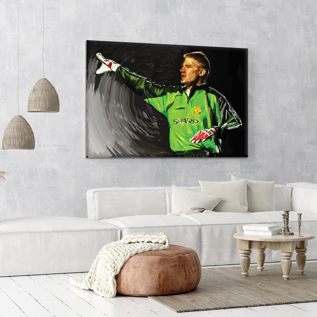 peter schmeichel man utd Canvas Print or Poster