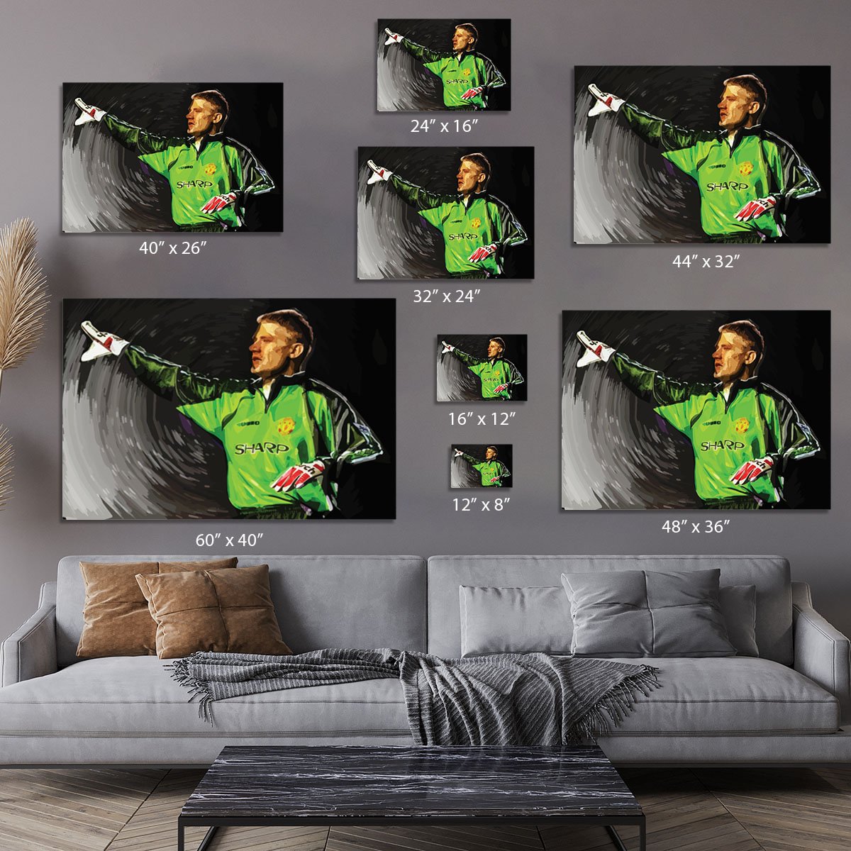 peter schmeichel man utd Canvas Print or Poster