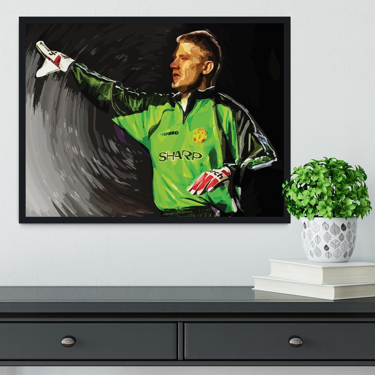 peter schmeichel man utd Framed Print - Canvas Art Rocks - 2