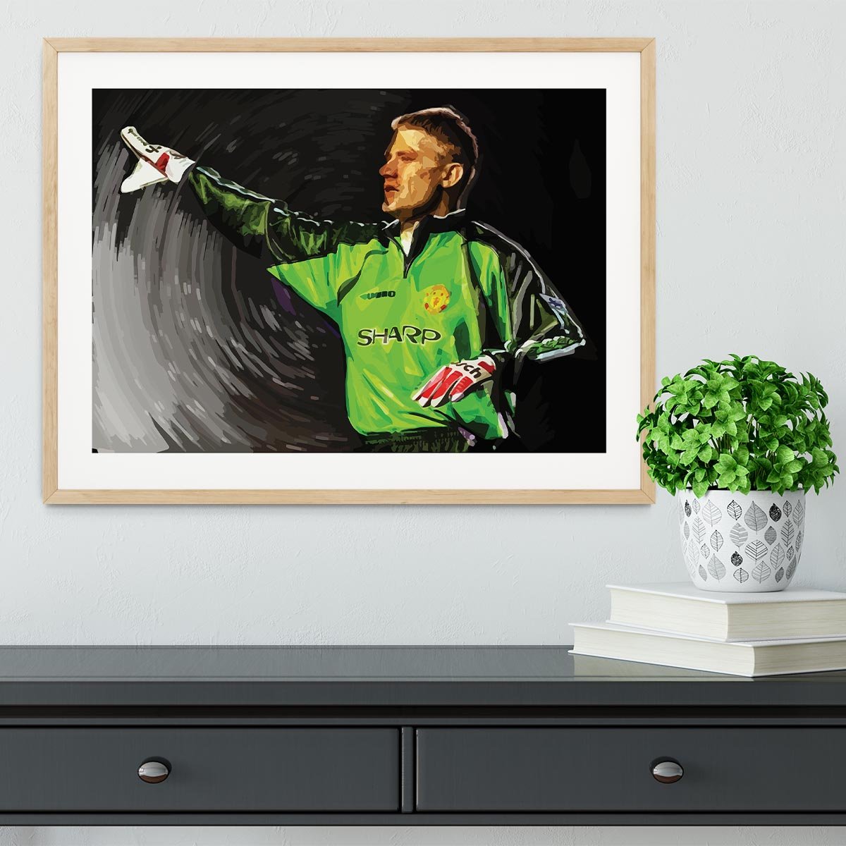 peter schmeichel man utd Framed Print - Canvas Art Rocks - 3