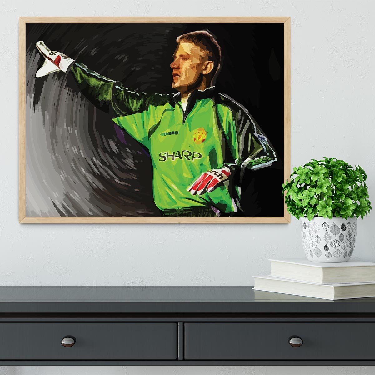 peter schmeichel man utd Framed Print - Canvas Art Rocks - 4