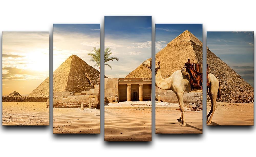 pyramid of Cheops 5 Split Panel Canvas  - Canvas Art Rocks - 1
