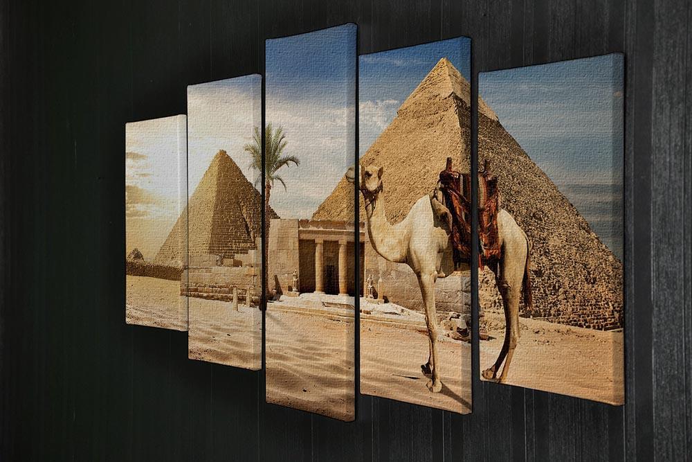 pyramid of Cheops 5 Split Panel Canvas  - Canvas Art Rocks - 2