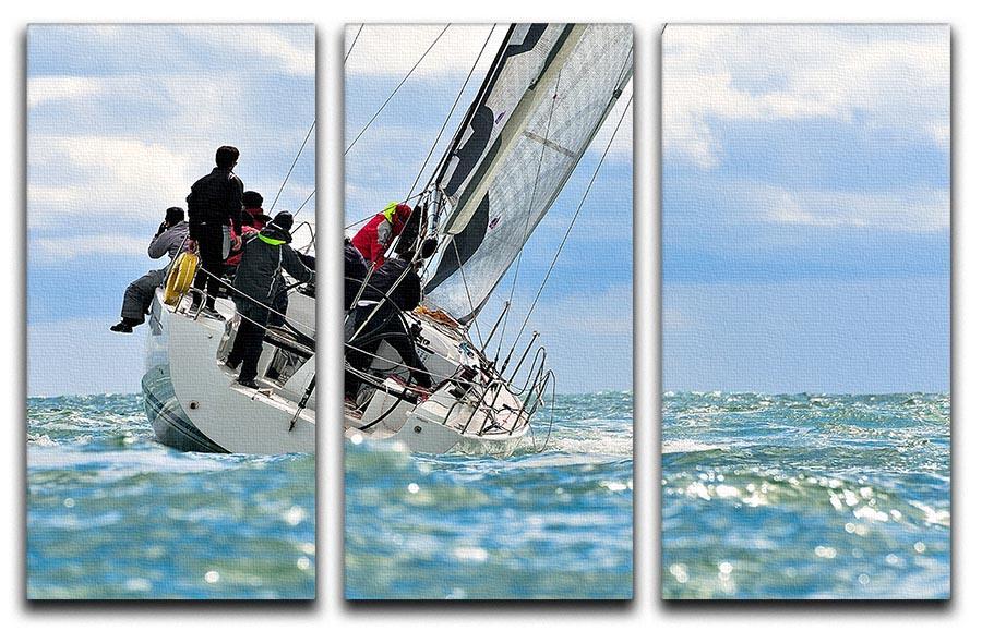sailing crew 3 Split Panel Canvas Print - Canvas Art Rocks - 1