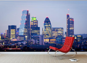 skyline from Greenwich Wall Mural Wallpaper - Canvas Art Rocks - 2
