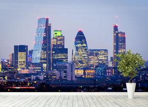 skyline from Greenwich Wall Mural Wallpaper - Canvas Art Rocks - 4