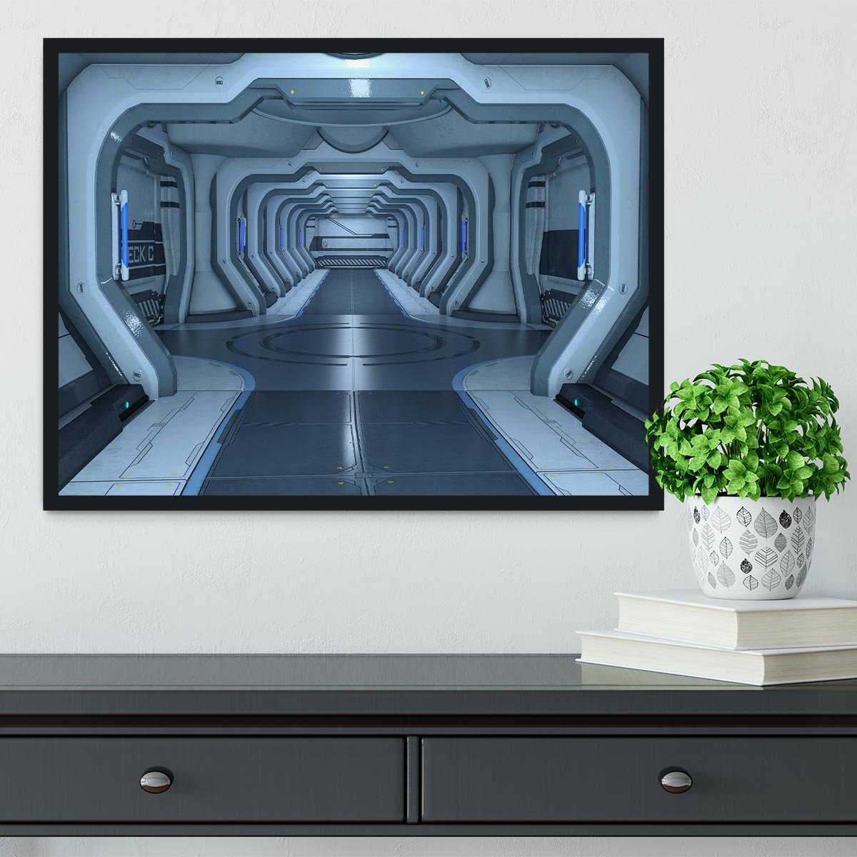 space station Framed Print - Canvas Art Rocks - 2