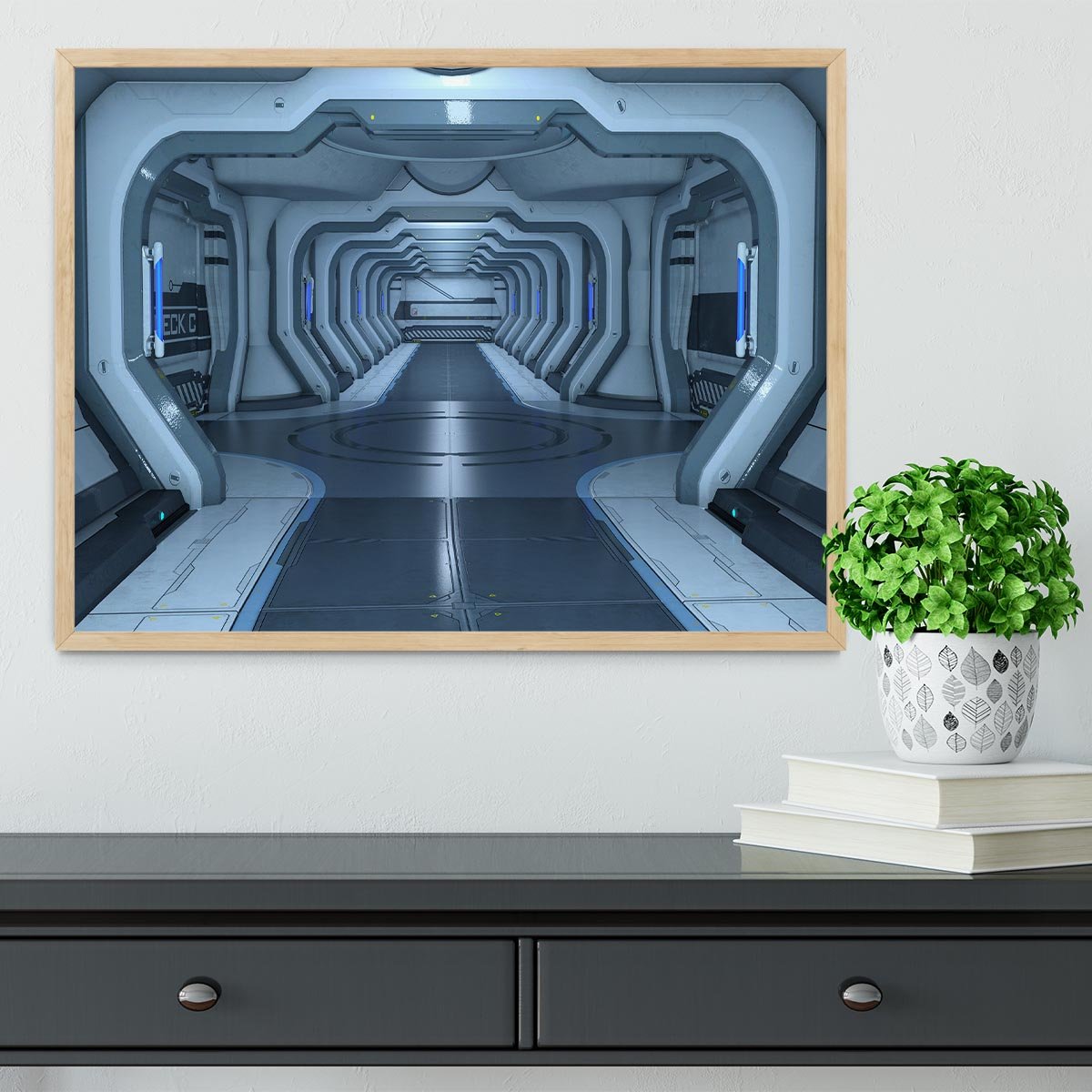 space station Framed Print - Canvas Art Rocks - 4