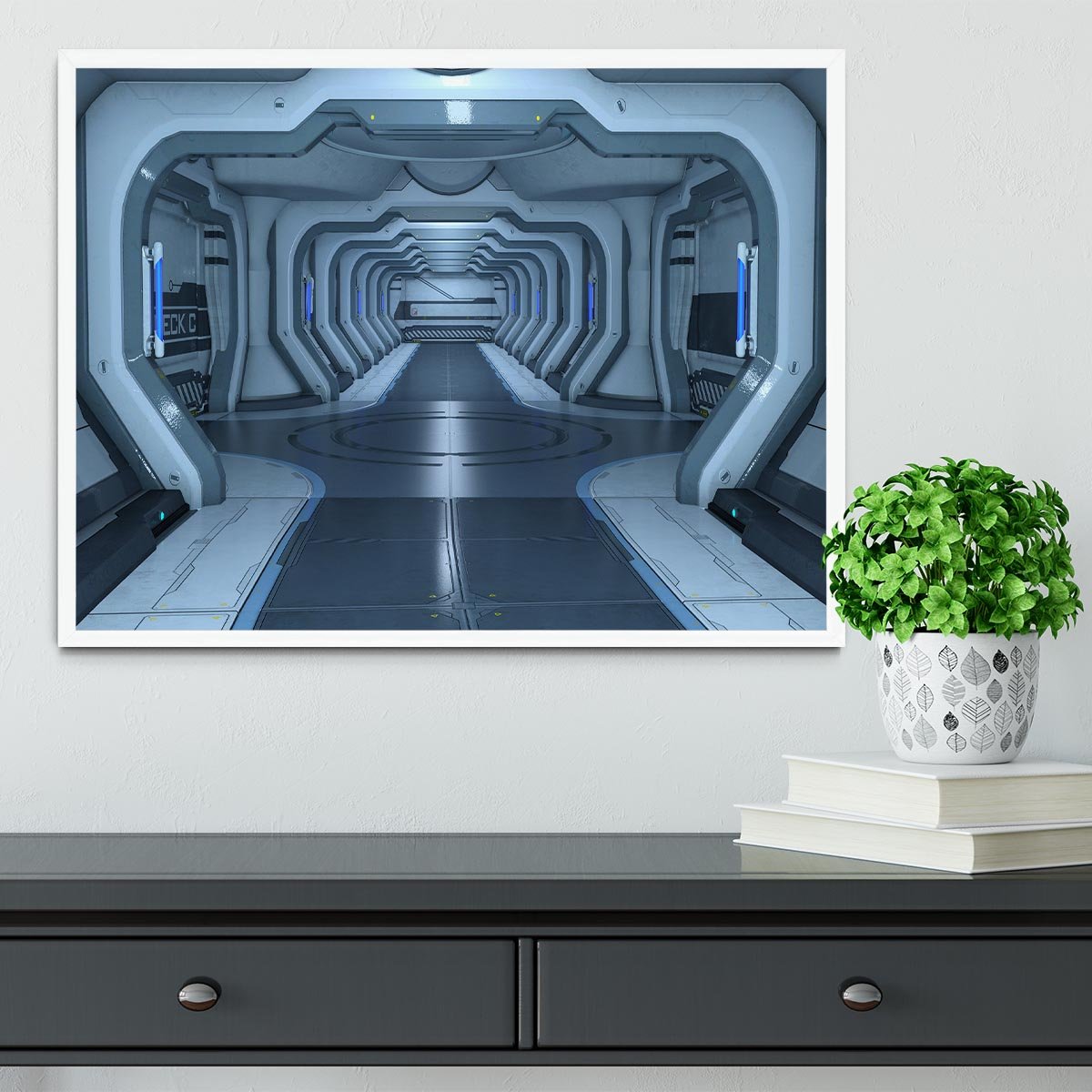 space station Framed Print - Canvas Art Rocks -6