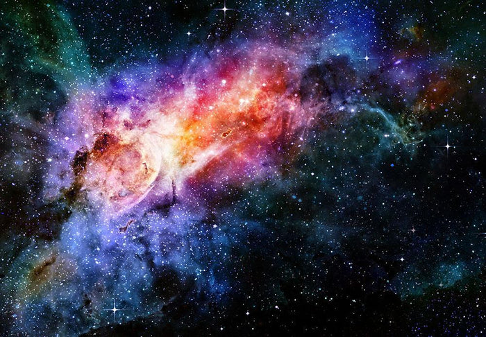 starry deep outer space nebula and galaxy Wall Mural Wallpaper