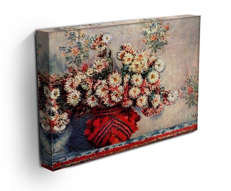 still life chrysanthemums Canvas Print & Poster - Canvas Art Rocks - 3