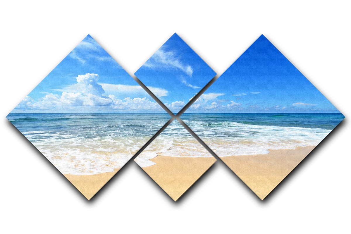 summer sky of Okinawa 4 Square Multi Panel Canvas - Canvas Art Rocks - 1