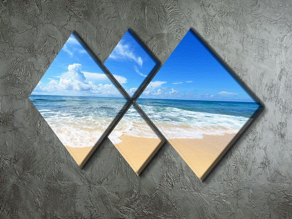 summer sky of Okinawa 4 Square Multi Panel Canvas - Canvas Art Rocks - 2
